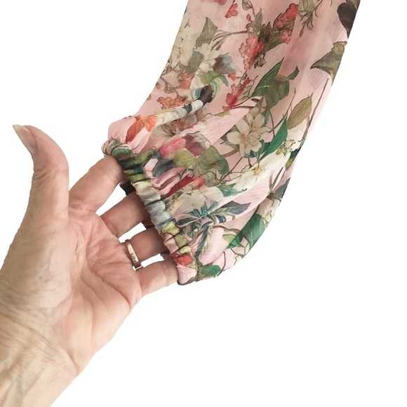 JayGodfrey Midi Dress Multicolored Floral Wrap - Picture 6 of 13